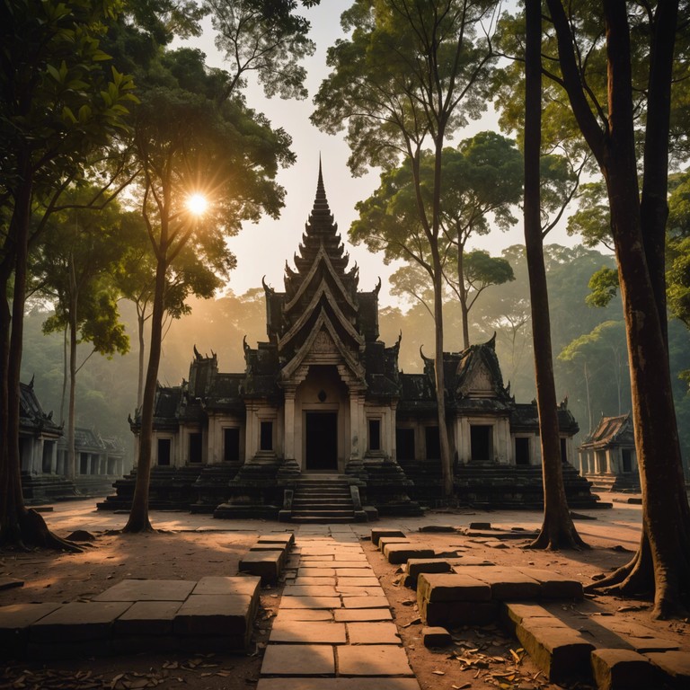 Dive deeper into the spiritual resonance of cambodia's iconic temples with a track that combines traditional khmer instrumentation and modern musical sensibilities, creating a vivid auditory exploration of cultural heritage and long standing mysteries.