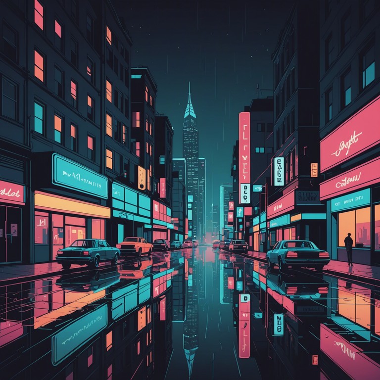 Embark on a nocturnal journey with lush synth layers, pulsing beats, and a haunting atmosphere. This track immerses you in the vibe of a late night drive through a neon lit city, where reflections dance on rain soaked streets and shadows weave tales of the urban unknown.