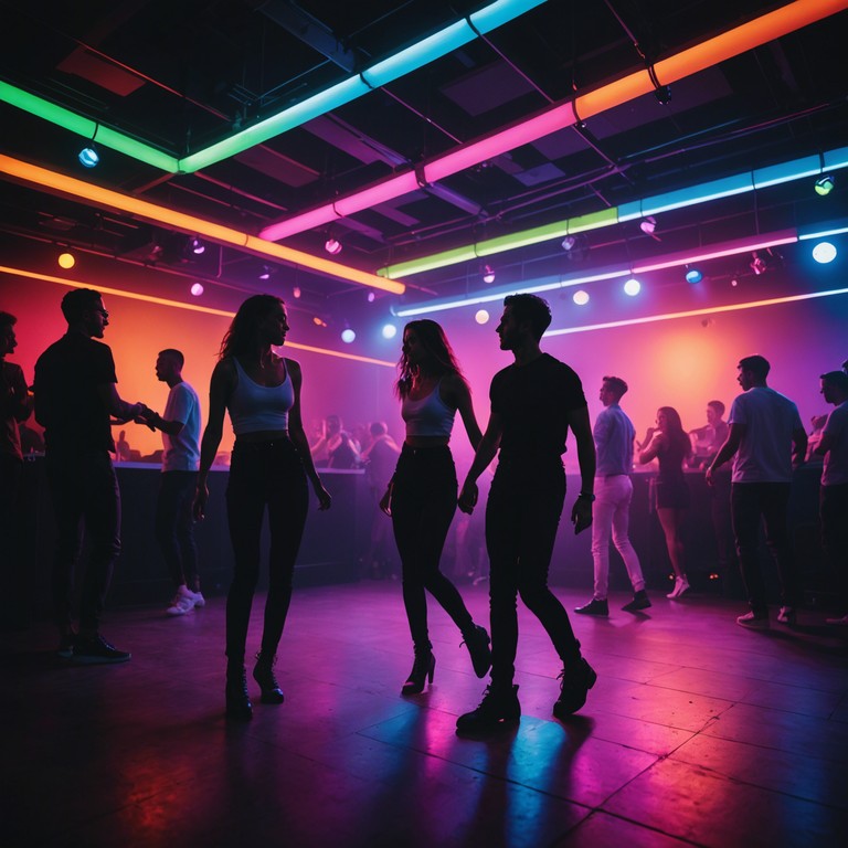 Imagine cruising through a bustling city at night, the neon lights flashing as you move rhythmically to a blend of deep bass and pulsating house beats. This track captures the essence of urban nightlife and the joy of a spontaneous dance party.