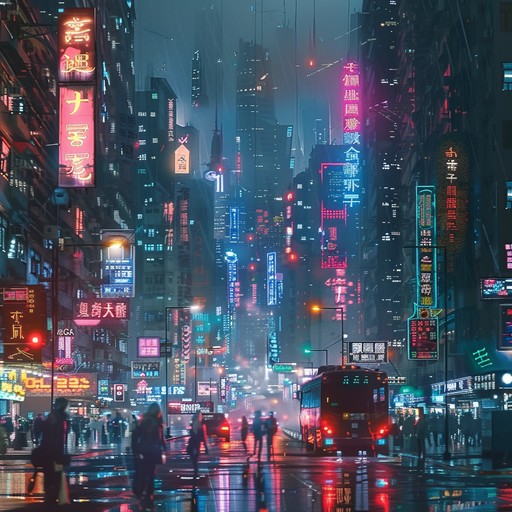 Dive into a mesmeric urban journey with pulsating beats guiding you through neon lit streets and towering skyscrapers. The rhythm encapsulates the essence of city life, blending hypnotic grooves with an electronic flair, painting an auditory picture of a nocturnal urban landscape.