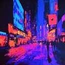 upbeat, energetic synthwave capturing a vibrant city's essence.