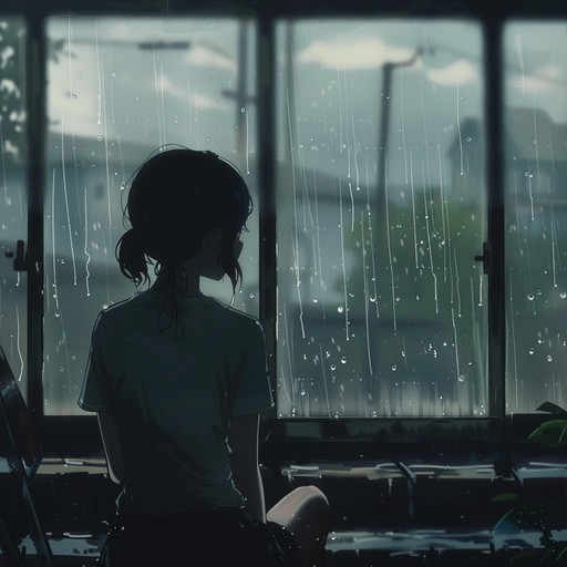 A solemn and soft piano piece that encapsulates the feeling of introspection on a rainy day, often portrayed in anime. Deeply emotional, this track captures the melancholy and nostalgic pangs of reflecting on past memories, filling the listener with a serene yet sorrowful tranquility.