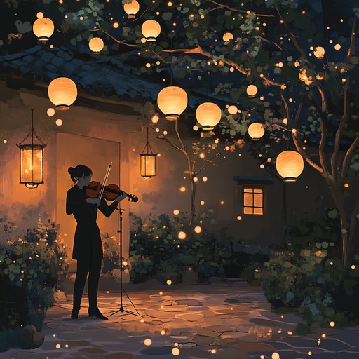 A tender instrumental work drawing inspiration from the passion and enchantment of an evening scene. Featuring the violin, this composition weaves through intricate melodies and stirring dynamics to evoke a fusion of classical grace and modern emotional depth. The listener is brought into a world filled with warmth, romance, and complex feelings.