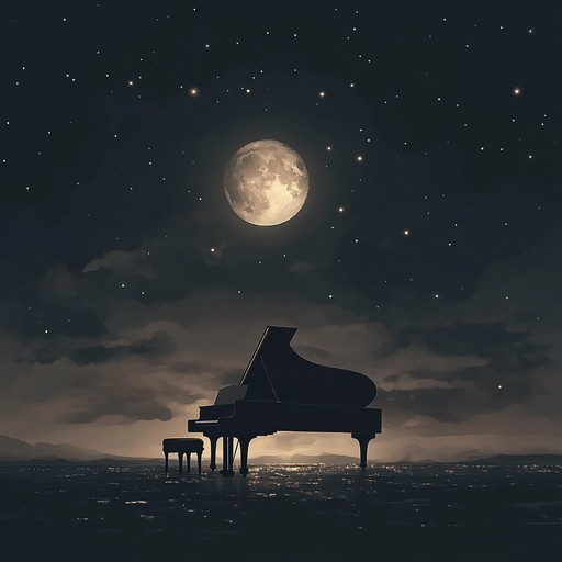 A soothing instrumental piece featuring piano that captures the tranquil essence of moonlit nights, with melodies that gently echo and create a dreamy, peaceful mood.