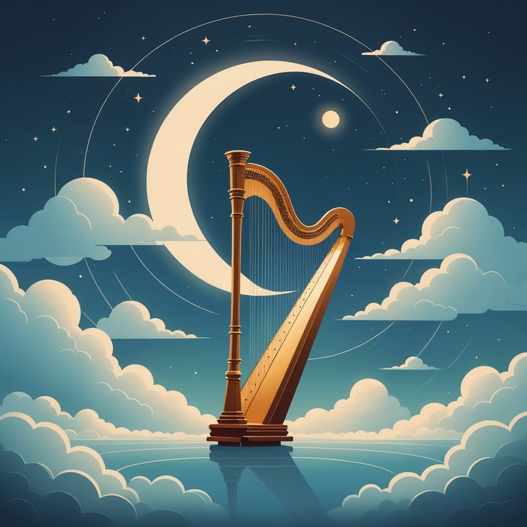 This track offers a celestial listening experience as the harp's gentle plucks resonate with a divine clarity. The composition is ideal for worship sessions or personal meditation, enveloping the listener in a peaceful aura that feels like a whisper from above.