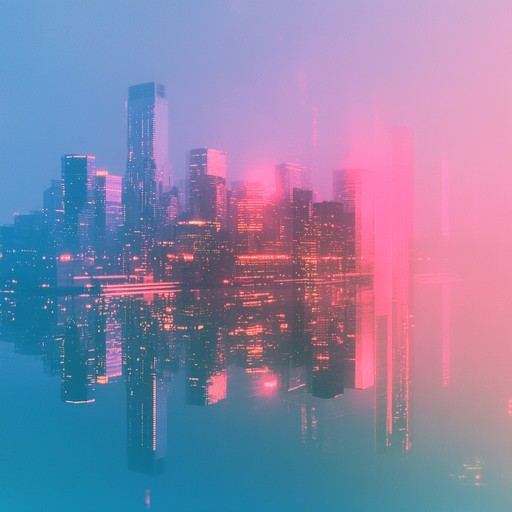 A vibrant electronic composition capturing the essence of a new dawn in a bustling futuristic metropolis, with synth layers building gradually to evoke optimism and adventure as the city comes to life.