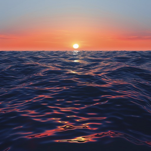 A serene electronic track capturing the tranquil beauty of sunset reflections on water. Soft synths layer with melodic elements, creating a soundscape that evokes nostalgia and introspection. Ideal for moments that require calm and reflection.