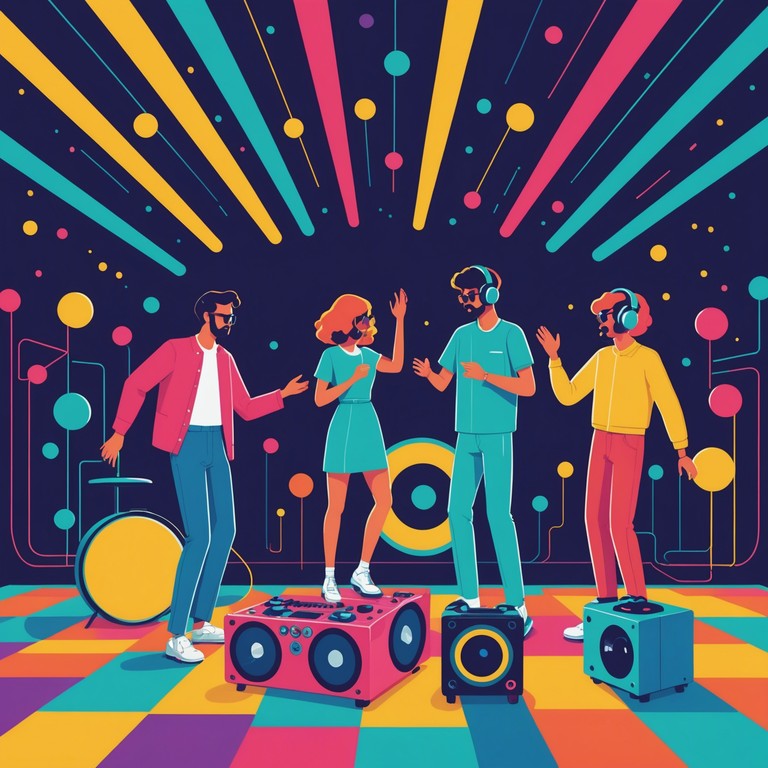 Experience the joyous blending of electronic dance rhythms with whimsical, childlike toy sounds creating an atmosphere that’s both upbeat and irresistibly catchy, perfect for animation soundtracks and fun marketing material.