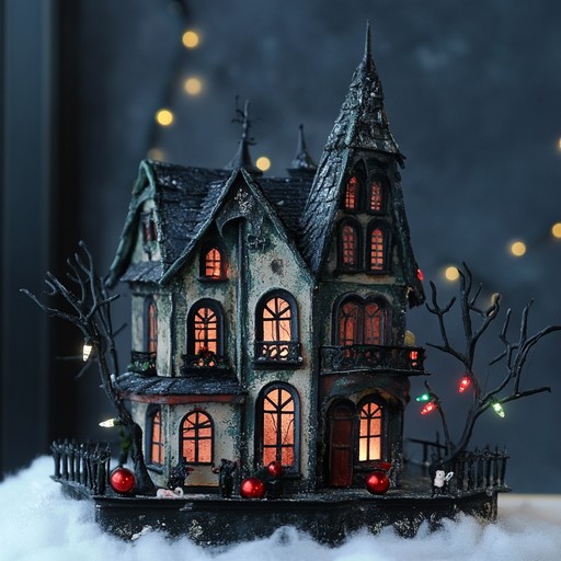 Traditional christmas themes are twisted into a dark, gothic soundscape. Eerie bells and a ghostly choir create a spine chilling yet festive ambiance, ideal for a sinister holiday experience.