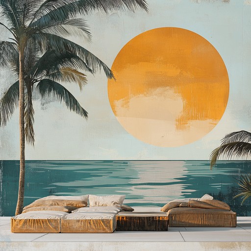 Picture yourself relaxing by the ocean, bathed in the golden light of the setting sun. This track starts with a smooth, jazzy bass that eases into a soft house beat. Layered with gentle percussion and airy synths, the soundscape creates a serene, sunny ambiance perfect for unwinding. Occasional funky guitar riffs add a playful touch to the soothing grooves.