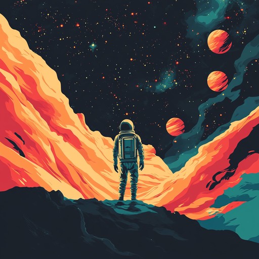 Experience an adrenaline pumping space adventure through progressive rock rhythms and intricate synth harmonies. This instrumental track is designed to evoke the thrill and awe of traversing the stars, blending powerful guitar riffs with futuristic electronic elements.