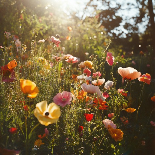 A joyful and elegant waltz that brings to life the radiant essence of a summer garden, led by lush strings and complemented by delicate piano and woodwinds, creating an uplifting and breezy musical journey.