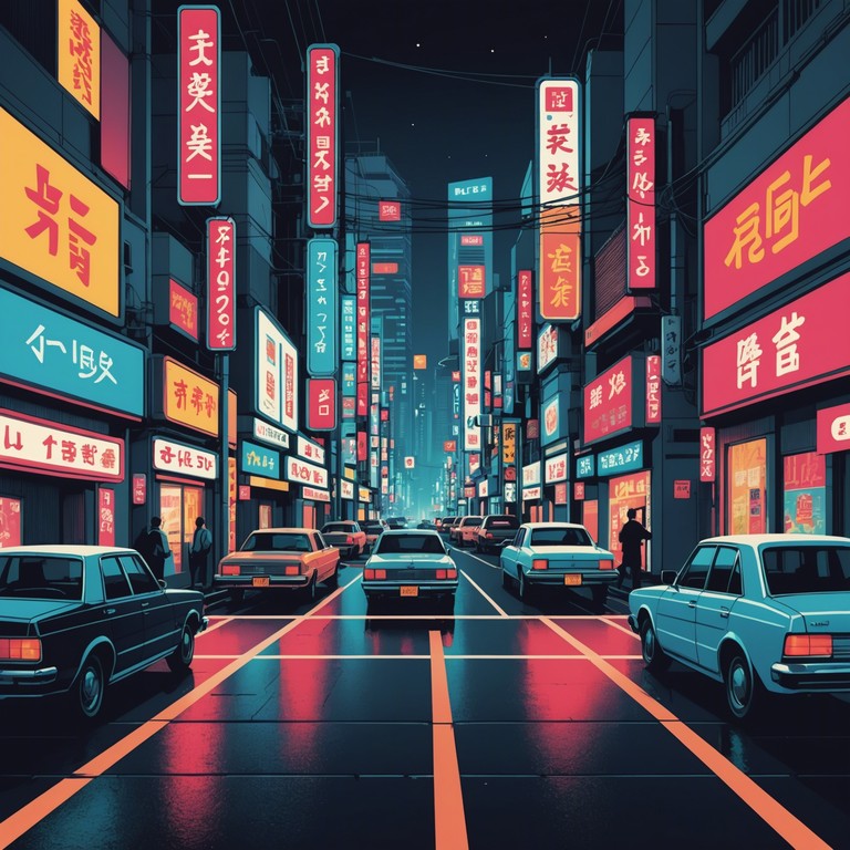 This track blends the ancient resonance of the shamisen with futuristic synth layers, creating a surreal soundscape that embodies the bustling, neon lit streets of tokyo. The composition starts with a haunting shamisen melody that gradually merges with vibrant, pulsating electronic beats and ethereal pad textures, mirroring the coexistence of tradition and hyper modernity in japan's capital.