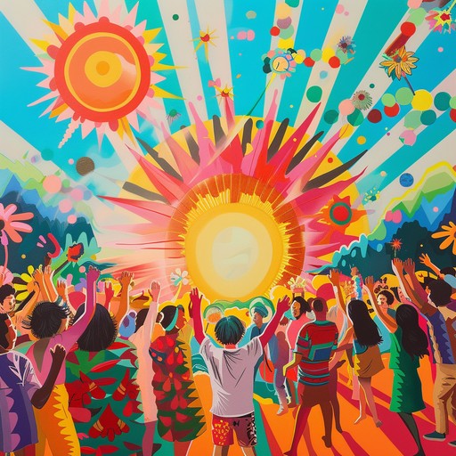 This upbeat and cheerful tune instantly lifts the mood and gets people moving. Bright horn fanfares, playful xylophones, and a bouncy beat create an exuberant, festive atmosphere. It's the perfect soundtrack for a carnival parade, outdoor festival or any celebratory occasion where you want smiles on faces and dancing in the streets.