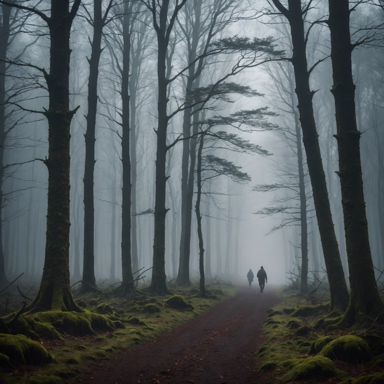 Imagine a lone figure walking slowly through a dense forest, each step stirring faded leaves and awakening old spirits that murmur secrets lost to time.