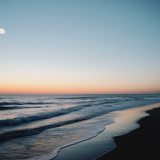 Envision a quiet, pristine beach at twilight. This chillwave track blends seamless melodies and lush pads, evoking an atmosphere of peaceful reflection. Perfect for unwinding, the music features a soft dynamic and minimalistic arrangement