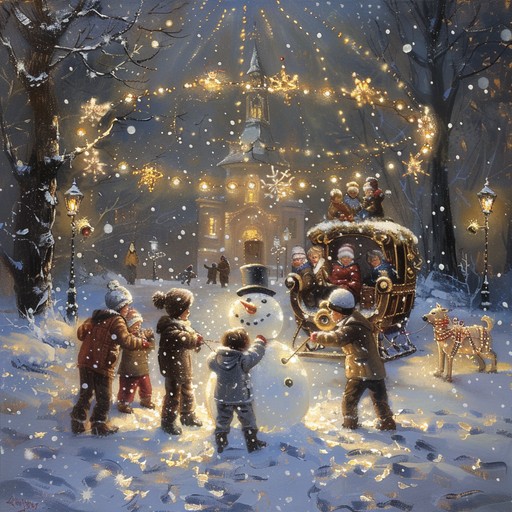 An uplifting and joyful instrumental piece celebrating the festive holiday season, featuring rich orchestral arrangements, playful melodies, and a touch of magical winter wonder. This song evokes the warmth of family gatherings, the sparkle of holiday lights, and the excitement of the season's festive activities