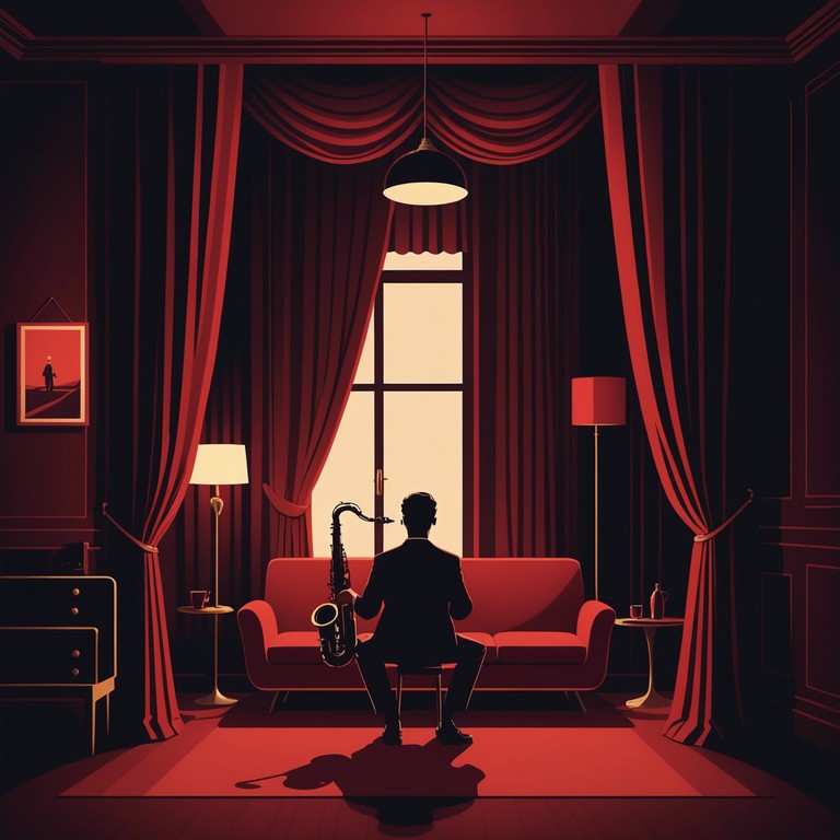 This track weaves a narrative of mystery and suspense, drawing on the smoky ambience of a vintage lounge setting. The sound is intimate, with subtle changes in dynamics reflecting the secretive conversations and shadowy figures that might inhabit such a space. Composed primarily with sultry saxophone tones, the music slowly builds momentum, creating an atmosphere of tension and intrigue.