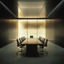 ethereal corporate music with eerie atmospheric undertones