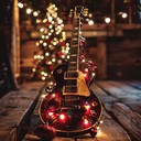 christmas rock song with festive grunge vibes, electric guitars