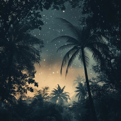 Immerse yourself in an enchanted night with this cumbia track. Ethereal guitar and gentle maracas create a dreamlike tropical soundscape, weaving surreal melodies and rhythms under starlit skies.