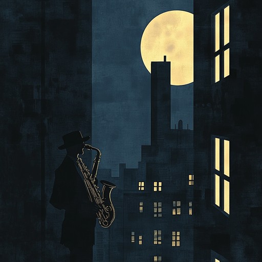 Immerse yourself in a magical evening with saxophone driven jazz, soulful bass, and delicate piano that create an otherworldly atmosphere. Each note captures the essence of a moonlit night, filled with mystery and beauty