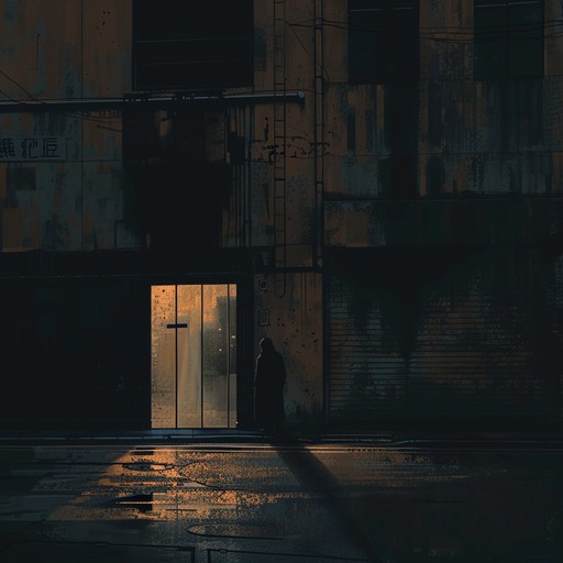 A deeply reflective piece capturing the melancholy of urban isolation, with slow, ambient beats and haunting melodies, evoking the feeling of wandering a deserted cityscape under fading streetlights.