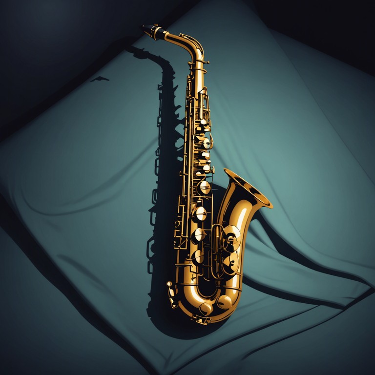 An alternative exploration, where the subtle sound of a saxophone captures the essence of secrecy and seduction under moonlight, creating a serene yet provocative atmosphere