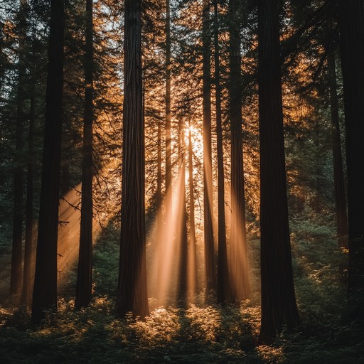 In this piece, the soundscape of a serene forest at dawn is brought to life through the gentle plucking of a harp, intertwined with the natural ambiance of wildlife and a babbling brook. Perfect for relaxation and contemplation, the composition aims to transport the listener to a peaceful, sunlit clearing surrounded by ancient trees.