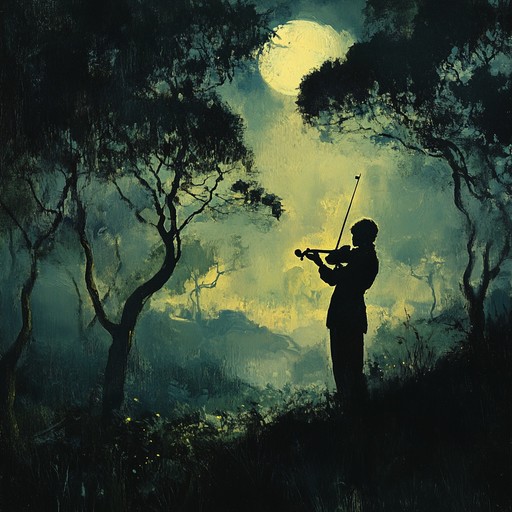 A celestial violin piece drawing from the mystical aura of midnight, evoking ancient tales of magic and wonder. The soothing yet haunting melodies transport listeners to a world of long forgotten legends and ethereal realms.