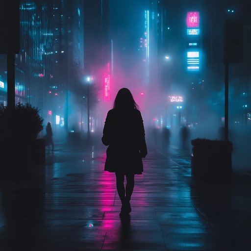 An instrumental track blending ethereal synth pads with garage beats, creating a dreamy atmosphere reminiscent of wandering through city streets at night.