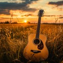 warm melodies evoke countryside relaxation with soothing strums