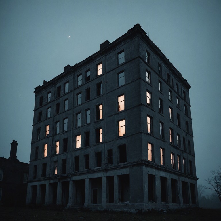 This composition uses minimalistic theremin echoes to create an expanding sense of dread and fear, perfect for a sensory exploration of solitude and abandonment in a forgotten place.