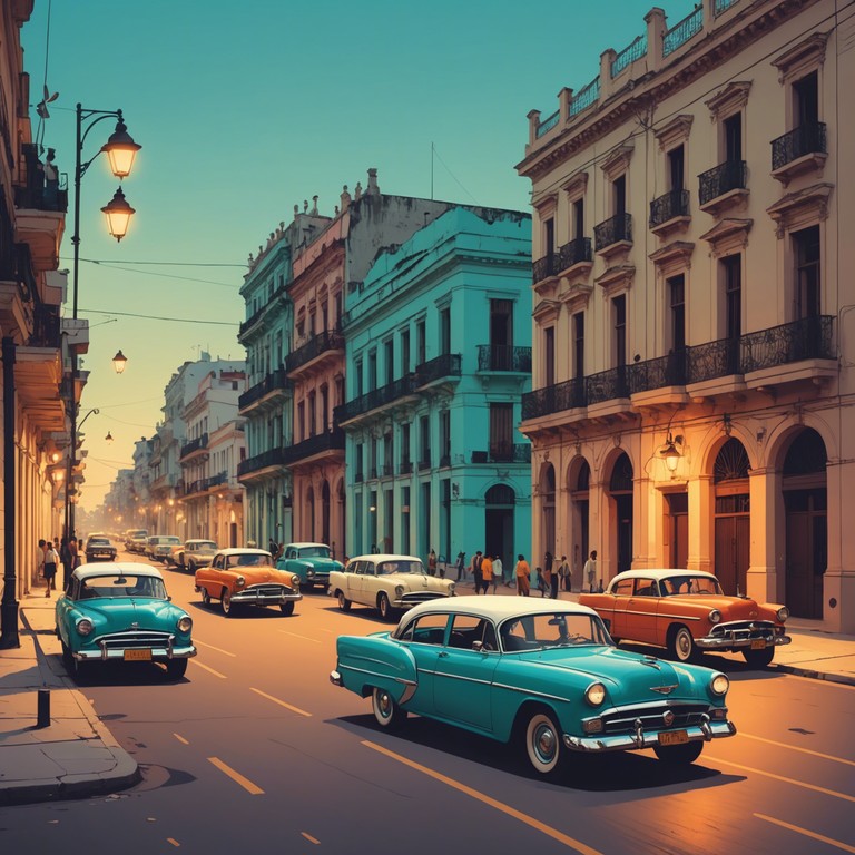 Transport yourself to a nostalgic evening in havana where the music captures a rich blend of joyful beats and melancholic undertones, evoking memories of the past while dancing to a mambo rhythm. This piece blends traditional cuban instruments with a modern subtle twist, creating a rich tapestry of emotions that reflects bittersweet moments under the starry night.