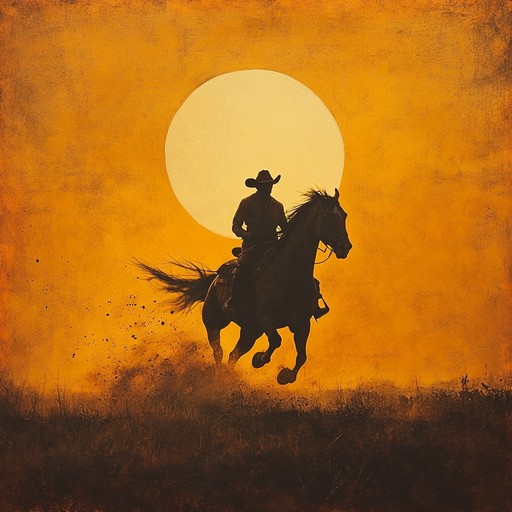 An exhilarating instrumental piece that embodies the excitement and intensity of a high speed horseback chase through the vast western plains, featuring lively rhythms and spirited melodies that evoke images of the wild west and galloping horses.