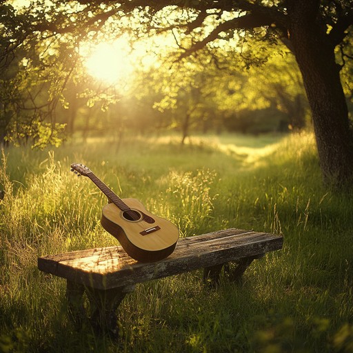 Delicate guitar notes weave a tender tale of cherished moments, drawing on the simplicity and beauty of traditional bluegrass. The soft, steady rhythm and heartfelt harmonies reflect peaceful, nostalgic memories of the countryside, providing a soothing escape into reverie.