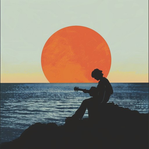 An easygoing instrumental track blending chill blues and rock, capturing the essence of a peaceful sunset at the coast. Soft electric guitar and mellow rhythms create a relaxing, yet nostalgic atmosphere, ideal for unwinding after a long day.