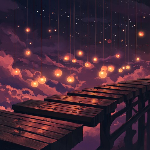 This piece combines ethereal synth patterns with gentle marimba, creating a dreamy atmosphere that feels both peaceful and whimsically magical.