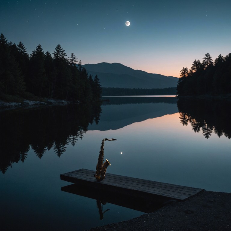 Imagine a soft saxophone playing as the moon casts a silver glow, enhancing the night's ambiance, making every note feel like a delicate whisper of affection