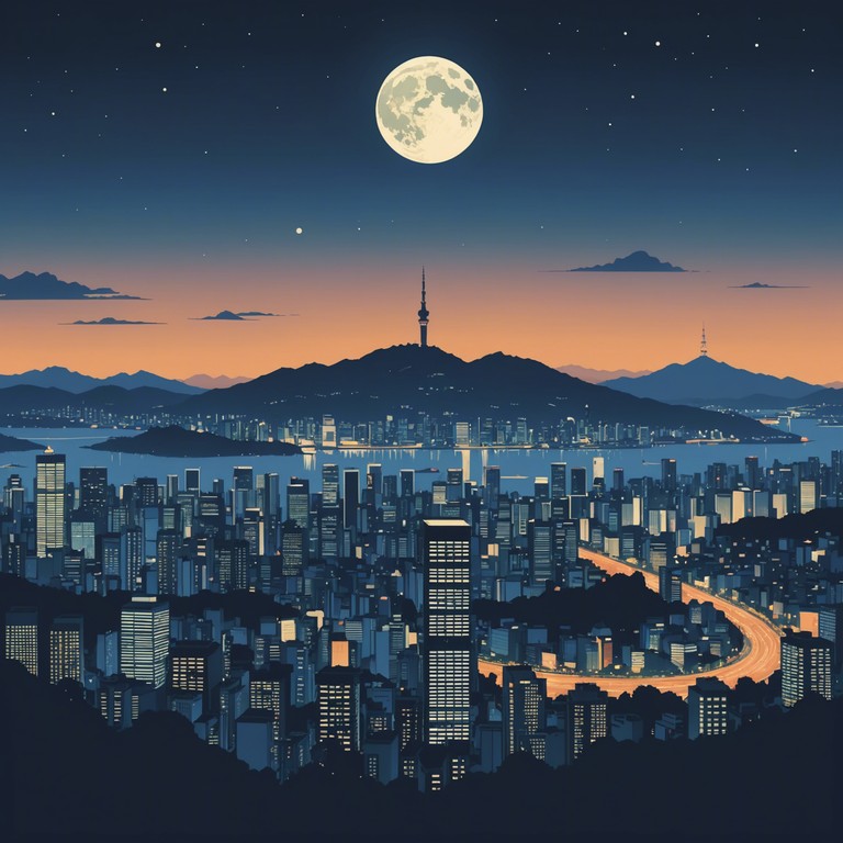 Delve deeper into the serene nightscape of seoul with this smooth k pop instrumental track, where traditional korean tunes meet the contemporary rhythms, creating a peaceful aura that envelops the heart of the modern city. The music like soft moonlight illuminates paths during the quiet nights, offering solace and reflection.