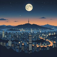 smooth fusion melody drifts through seoul