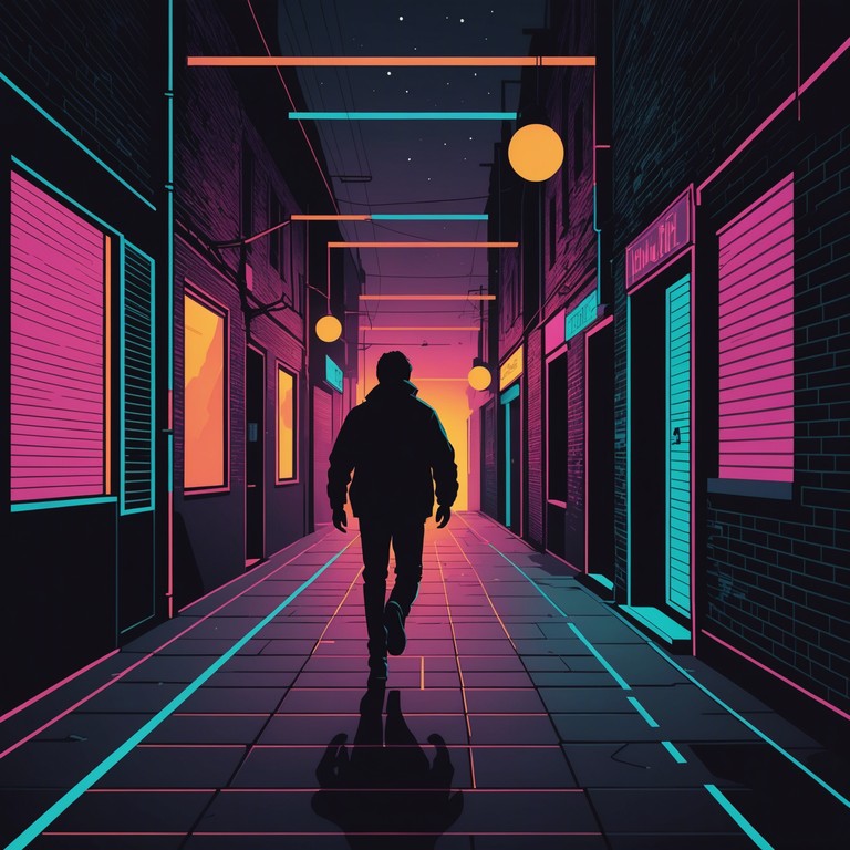 This alternative version elevates the urgency and is perfect for featuring in a futuristic action sequence where the protagonist navigates through dark, daunting city corners, amplified with powerful synth melodies that dial up the tension.