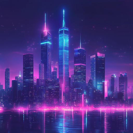 A thrilling instrumental track with high energy electronic sounds, capturing the essence of a neon lit, dystopian cityscape where futuristic battles unfold. Pulsating synths and driving basslines create an explosive, epic atmosphere, perfect for action packed scenes in a cyberpunk universe.