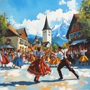 a cheerful instrumental capturing joy of bavarian summer celebrations