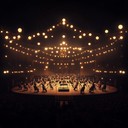 orchestral layers enrich lively circus performance.