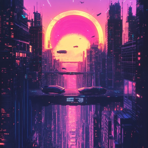 Experience the thrill of drifting through neon lit highways and towering structures, powered by relentless beats and soaring synth melodies in a high tech dystopian world.