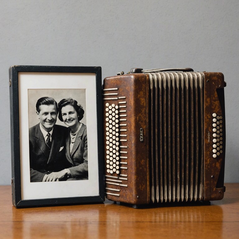 Delve deeper into the reminisce of past romances, where the notes of accordion capture the essence of sentiments once vibrant now subdued echoing through time with every tender melody.