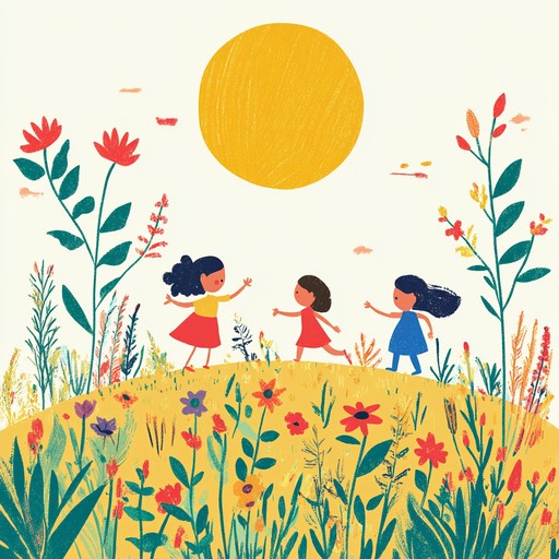 This instrumental piece combines playful melodies with a light hearted rhythm, capturing the carefree spirit of childhood adventures and outdoor play.