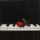 an evocative piano melody depicting deep love and new beginnings.