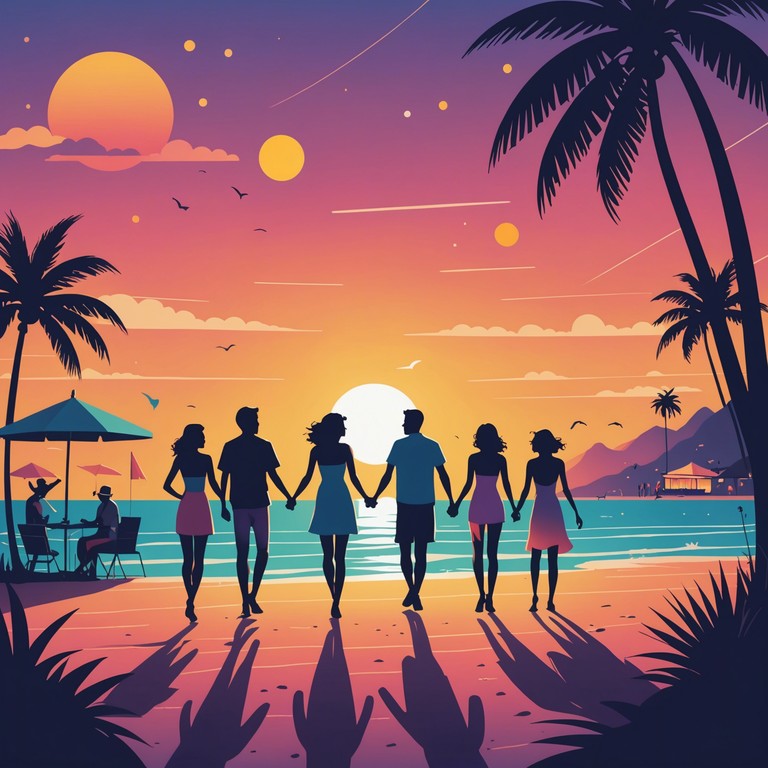 An instrumental composition that blends synthetic beats with uplifting melodies to create a fun and energetic atmosphere, perfect for summer dance parties. This track will invigorate listeners with its punchy rhythms and catchy synth hooks.